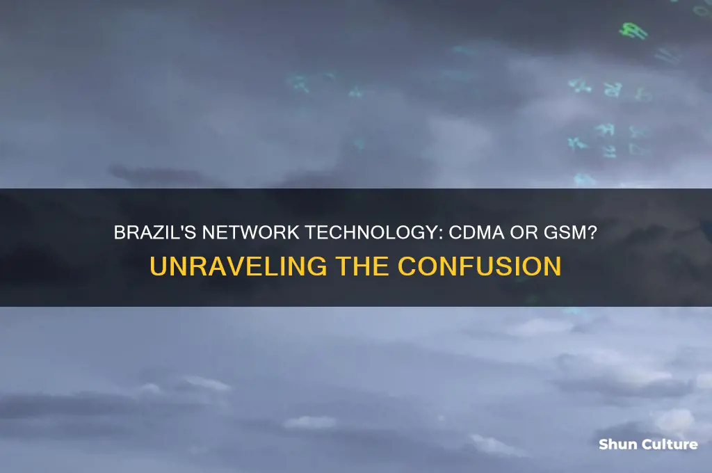 does brazil use cdma or gsm