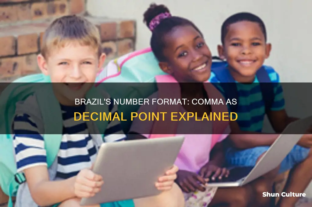 does brazil use comma instead decimal point