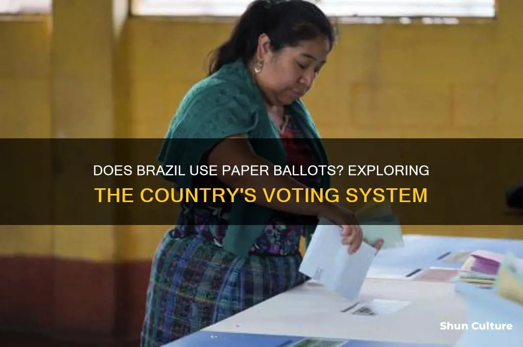 does brazil use paper ballots