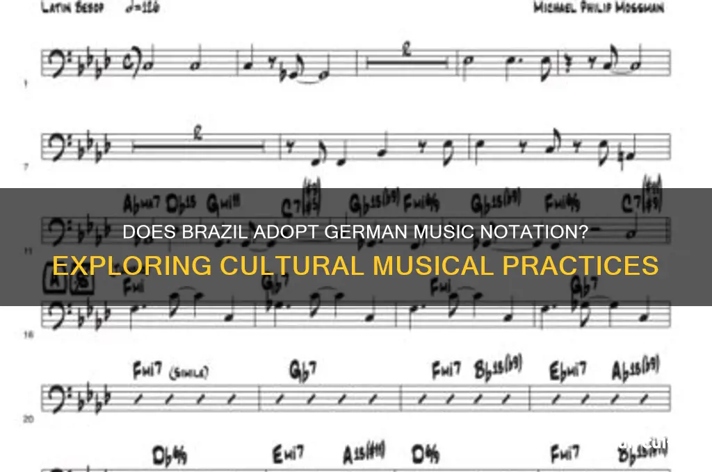 does brazil use the german music notation system