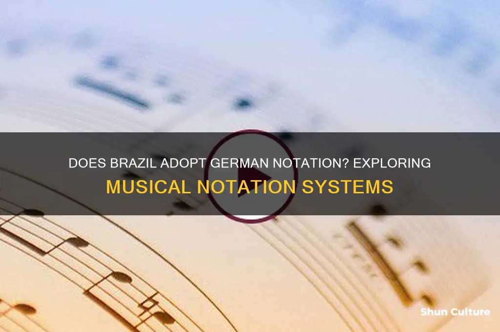 does brazil use the german notation system