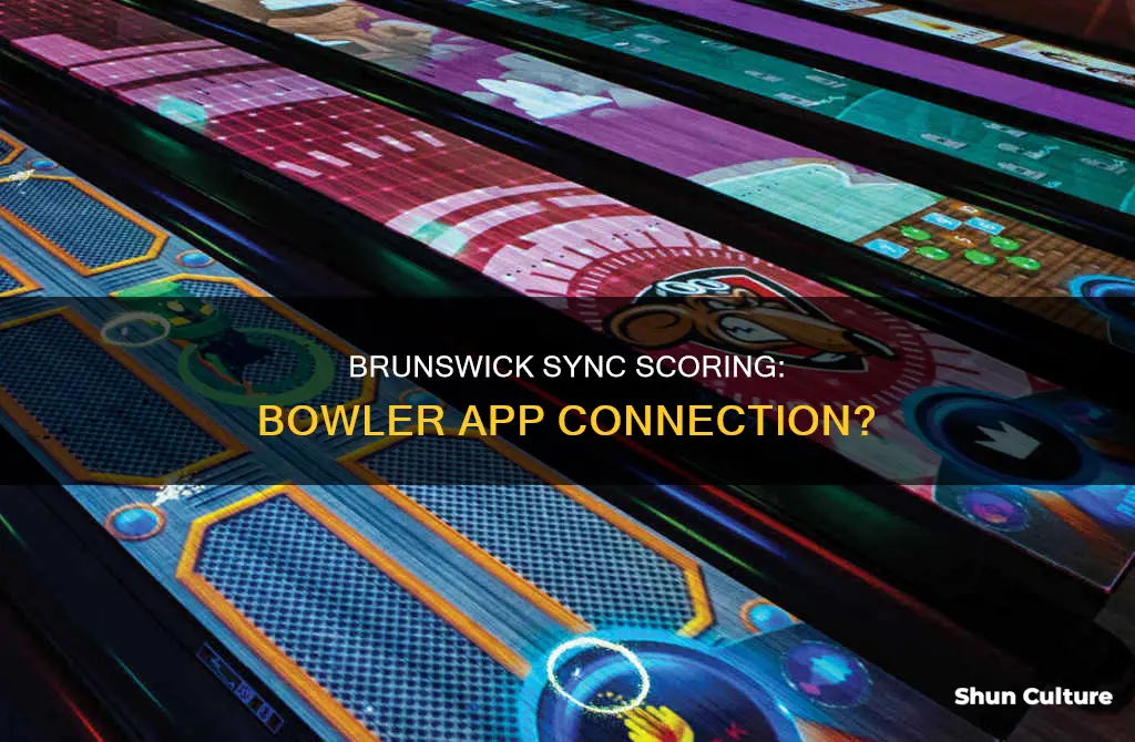 does brunswick sync scoring system connect to a bowler app