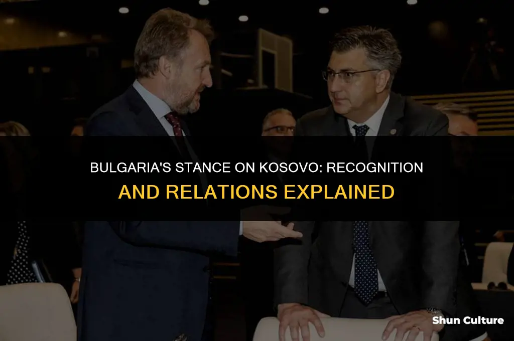 does bulgaria recognize kosovo