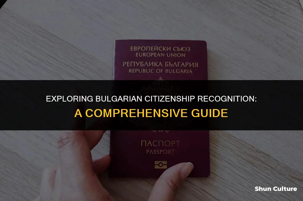 does bulgaria reognize citizenship