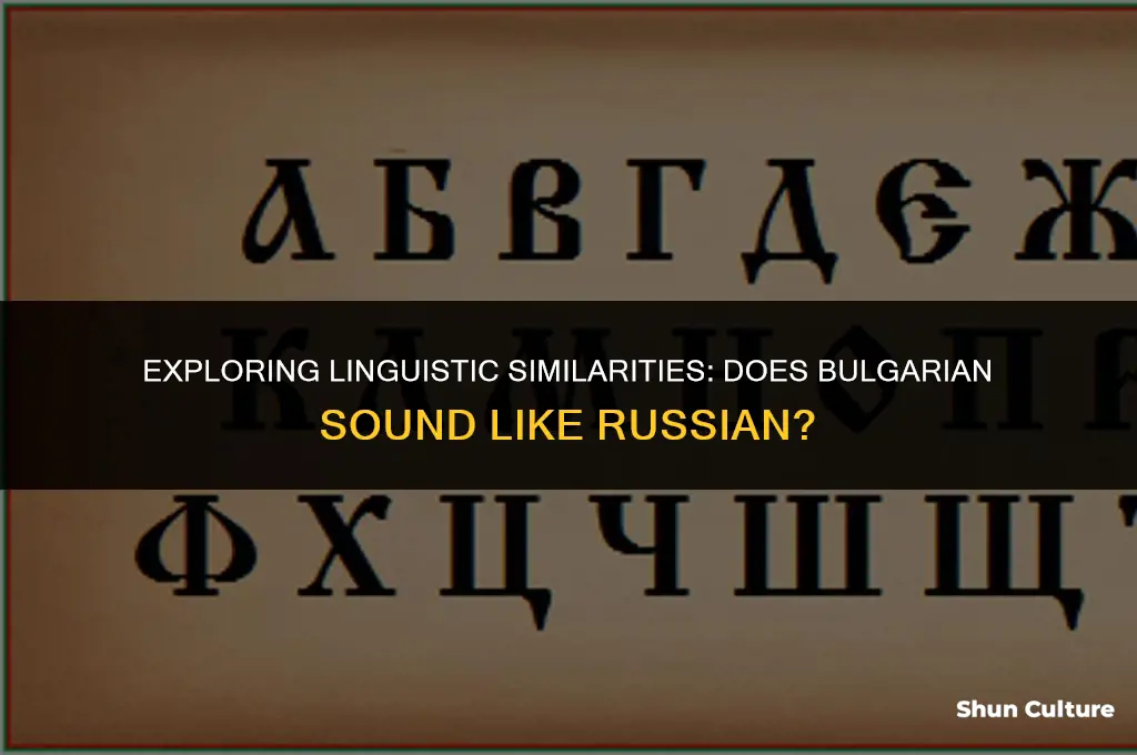 does bulgarian sound like russian