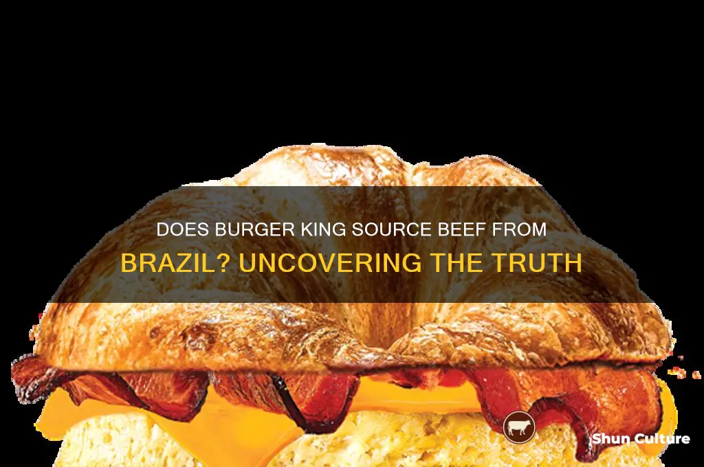 does burger king buy beef from brazil