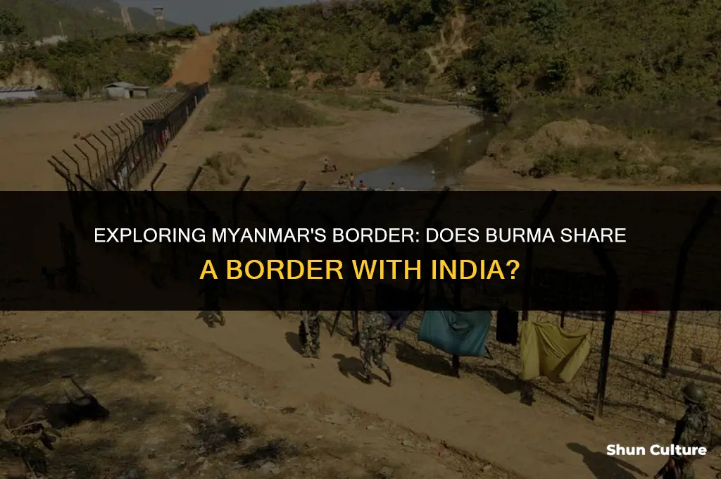 does burma share a border with india