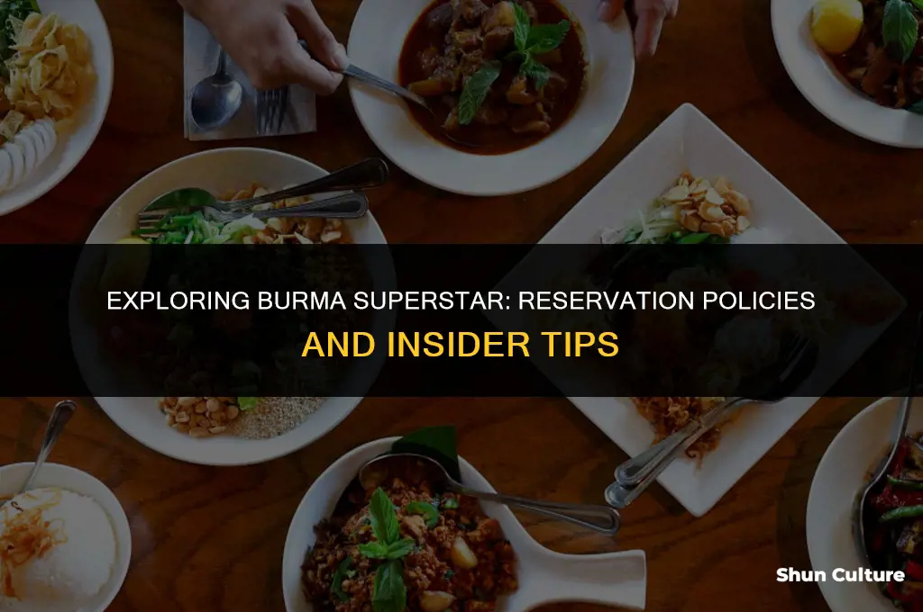 does burma superstar take reservations