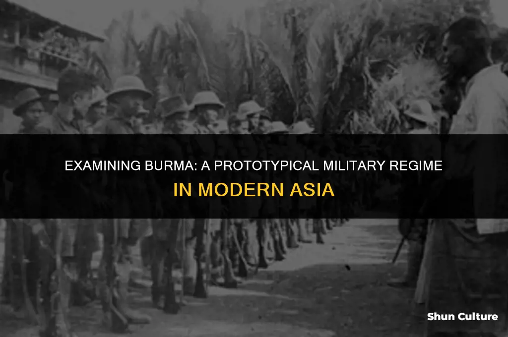 does burma typify military regimes