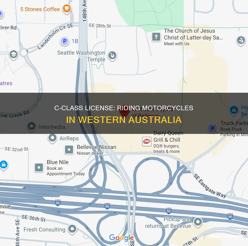does c-class licence cover bikes western australia