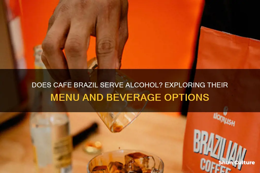 does cafe brazil serve alcohol