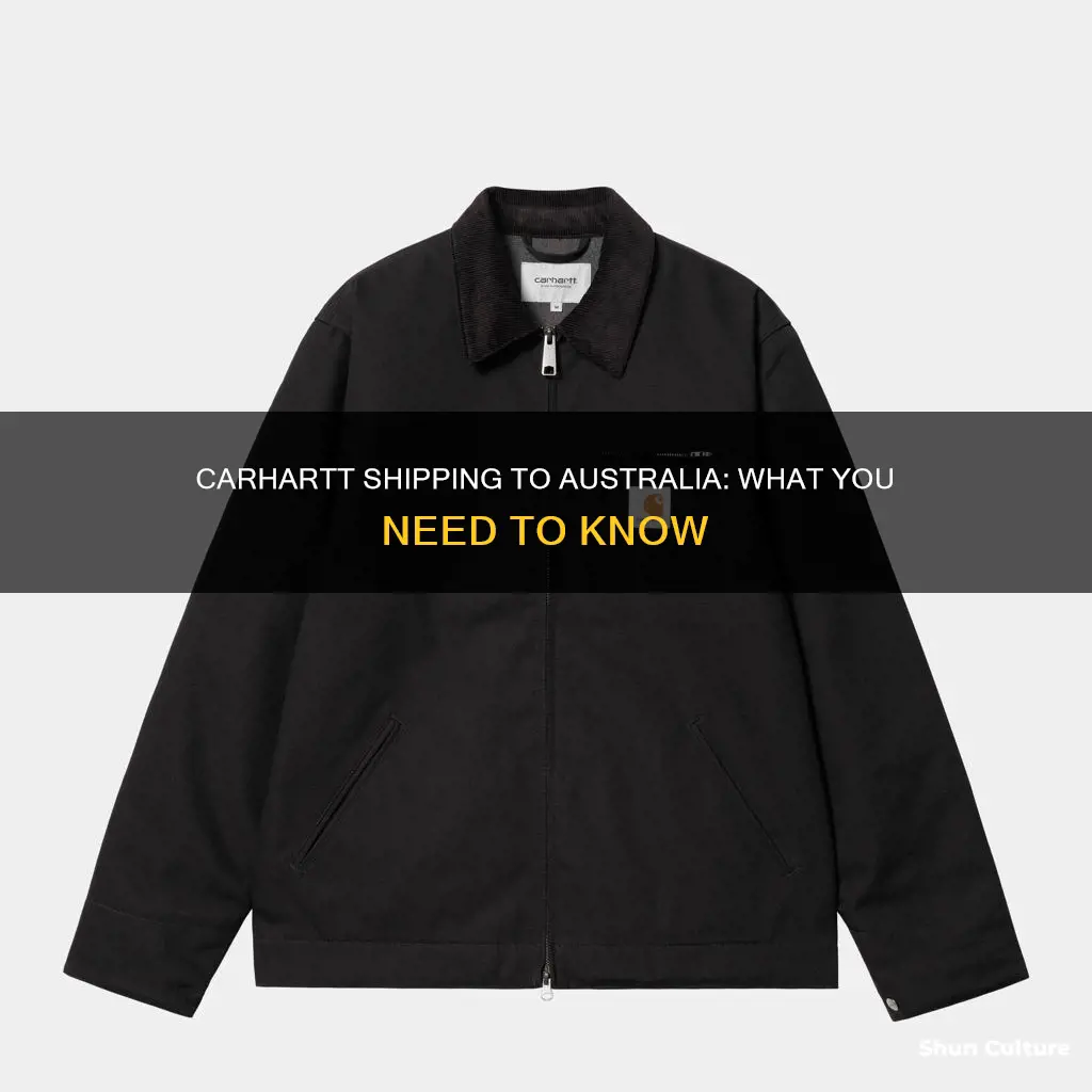 does carhartt ship to australia