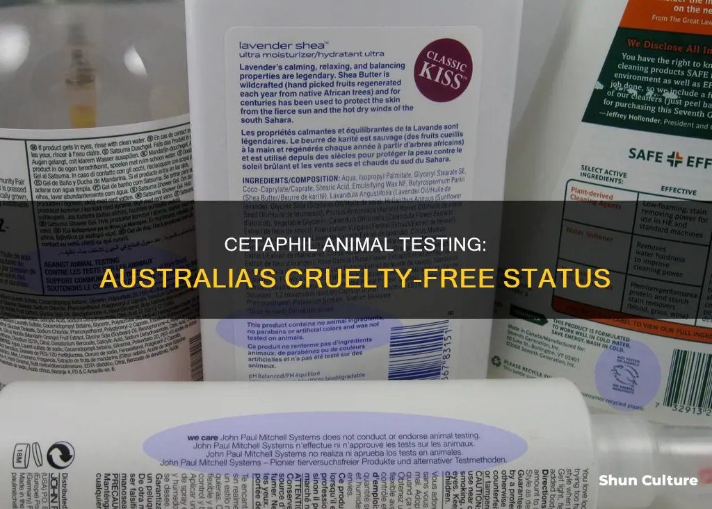 does cetaphil test on animals australia