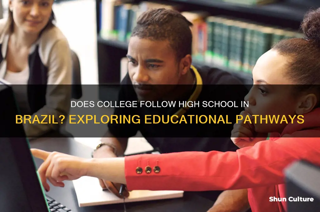 does college come after high school in brazil
