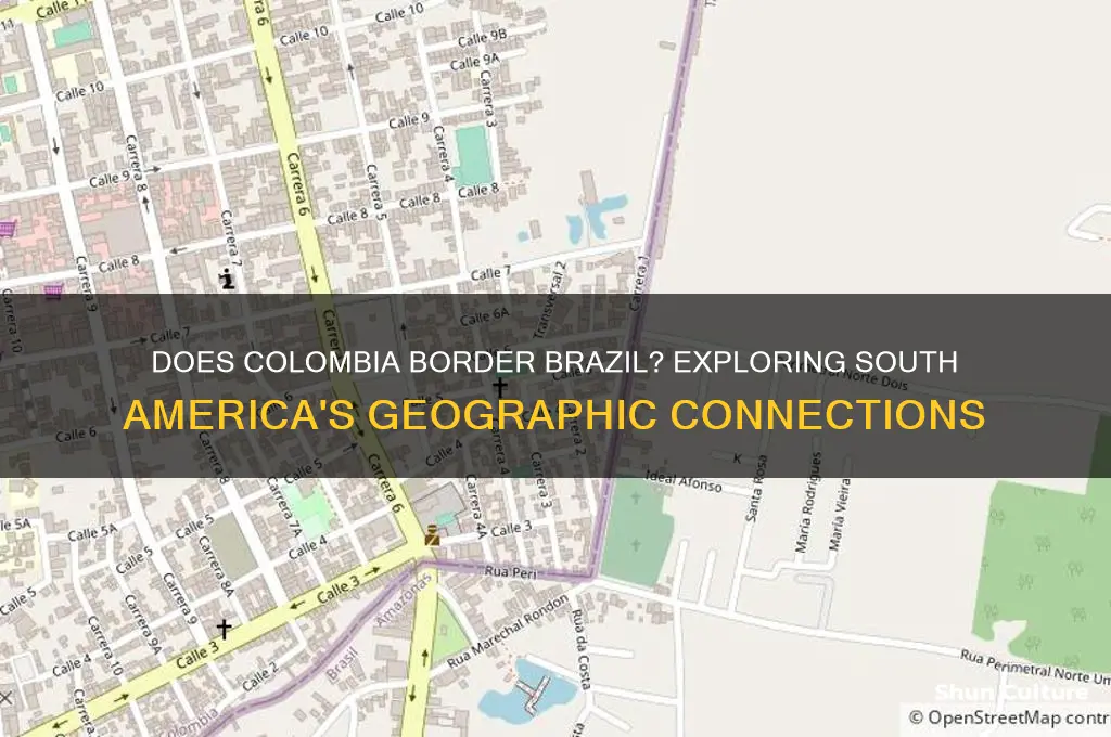 does colombia border brazil