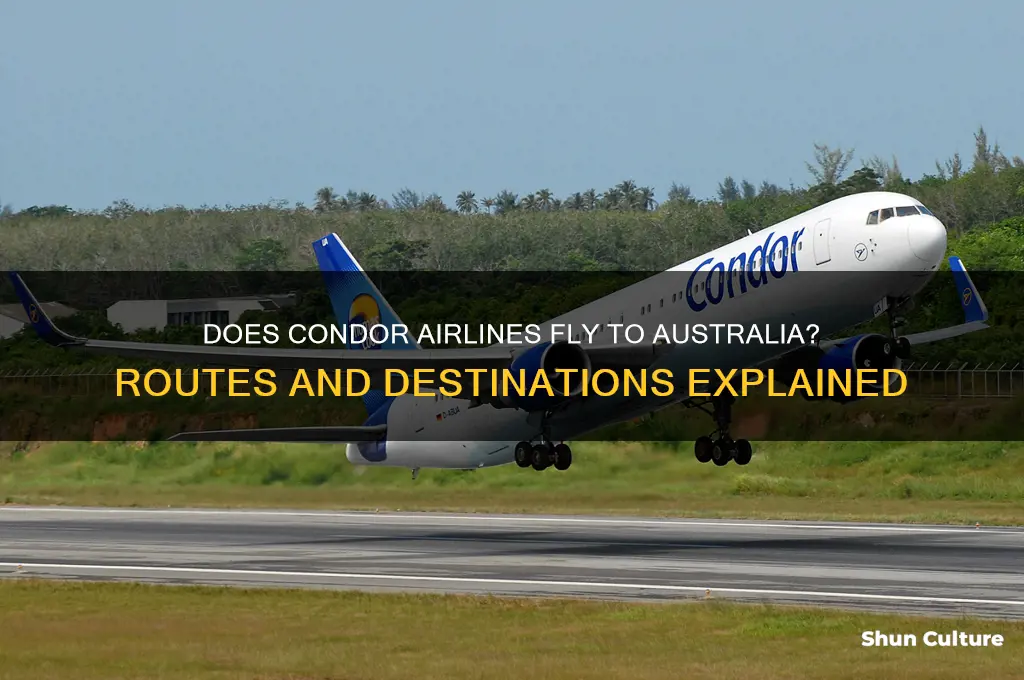 does condor airlines go to australia