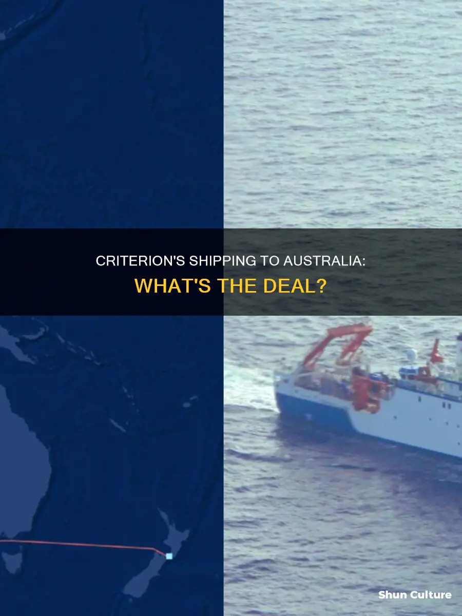does criterion ship to australia