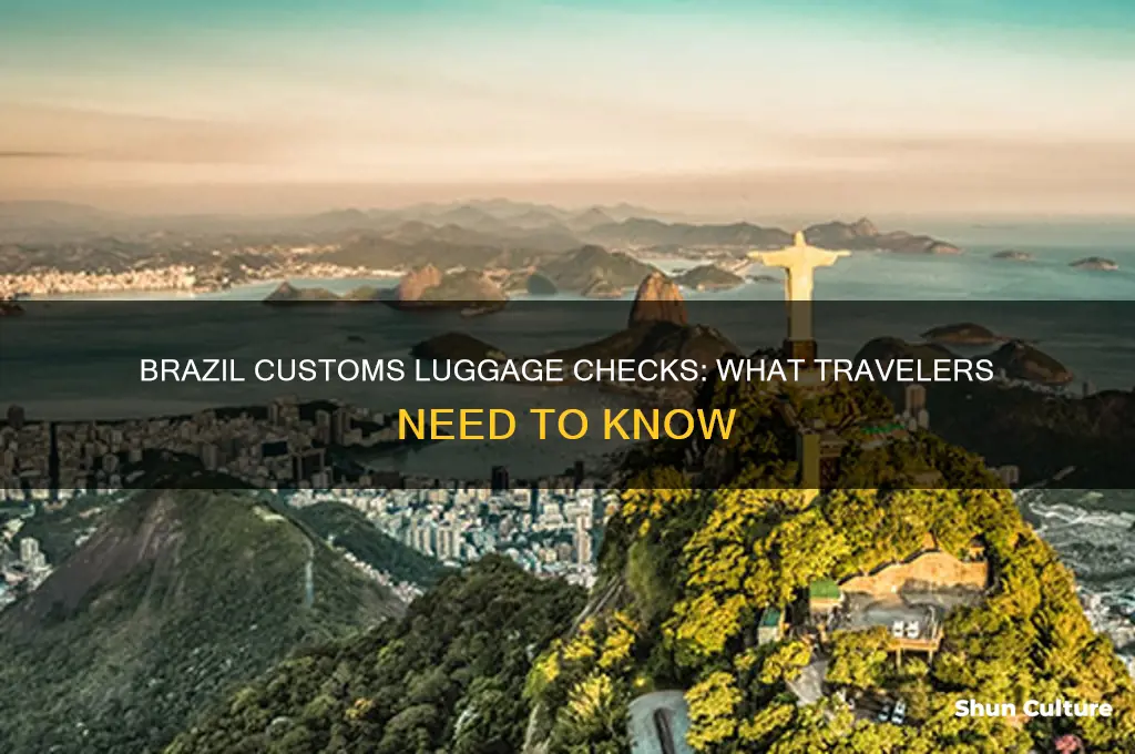 does customs officials go through your luggage brazil