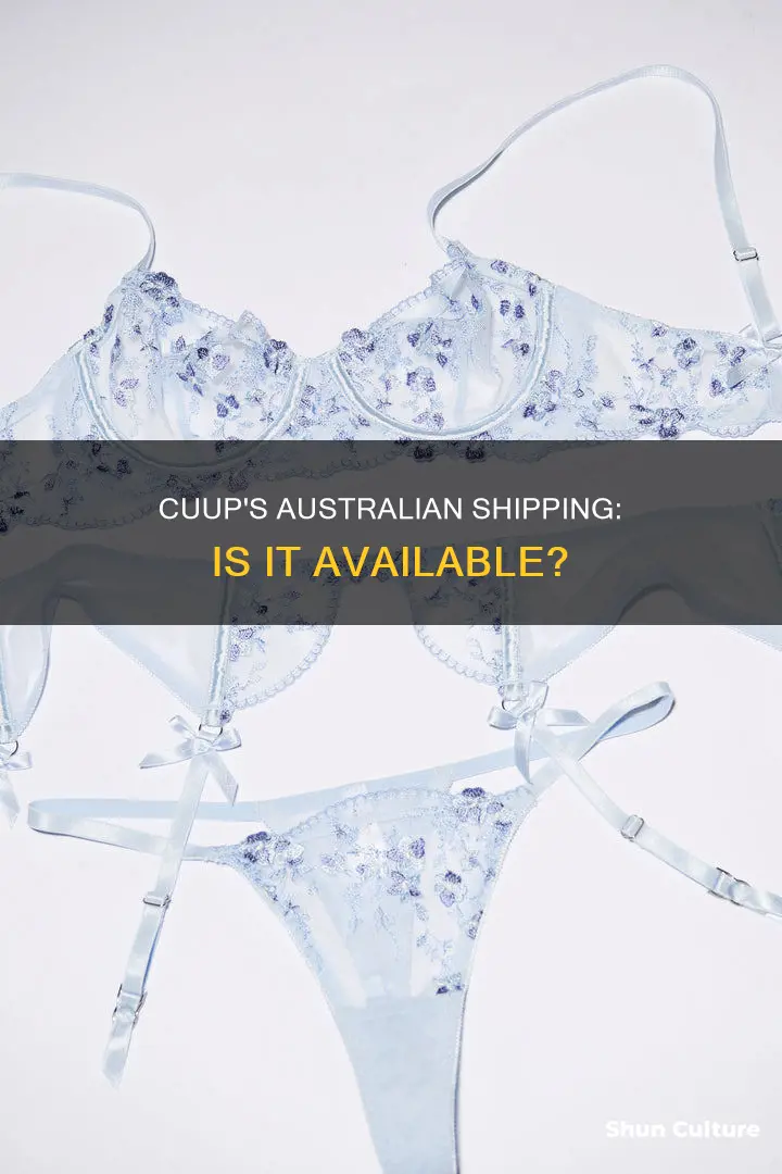 does cuup ship to australia