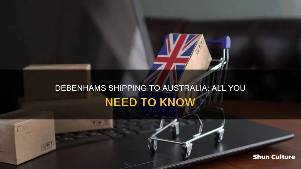 does debenhams ship to australia
