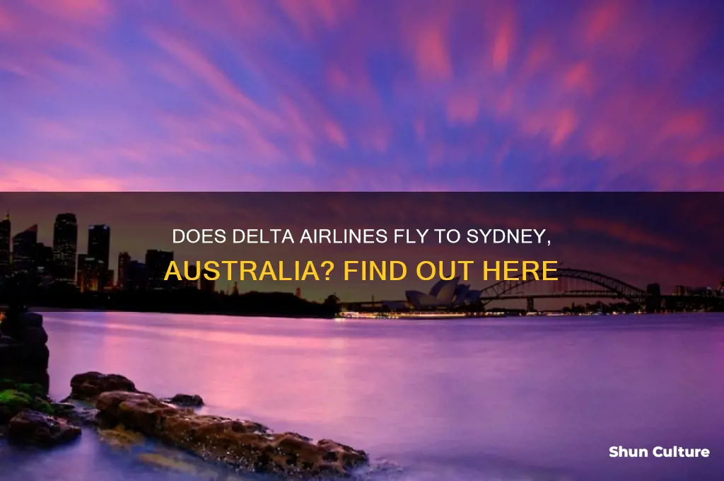 does delta airlines fly to sydney australia