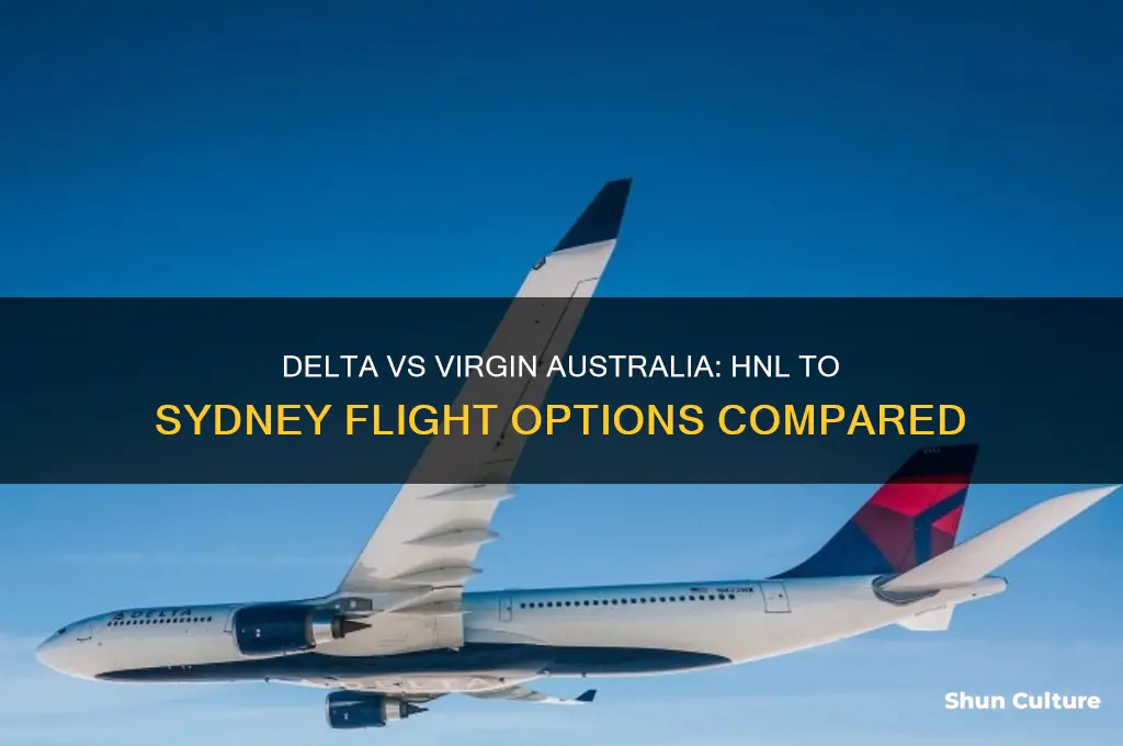 does delta or virgin australia fly from hnl to sydney