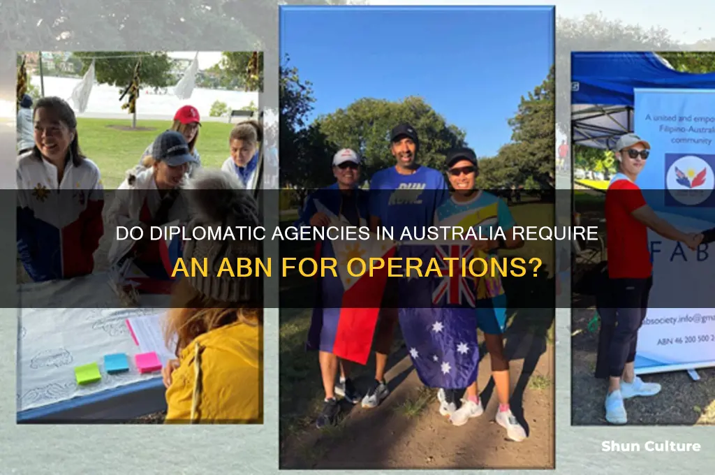 does diplomatic agencies need abn australia