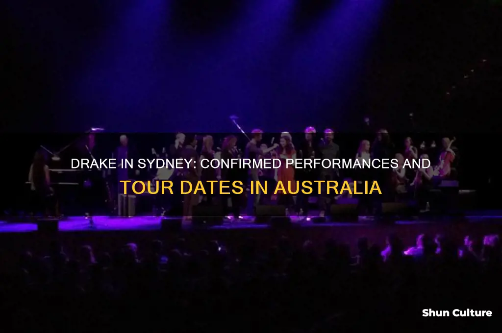 does drake preform in sydney australia