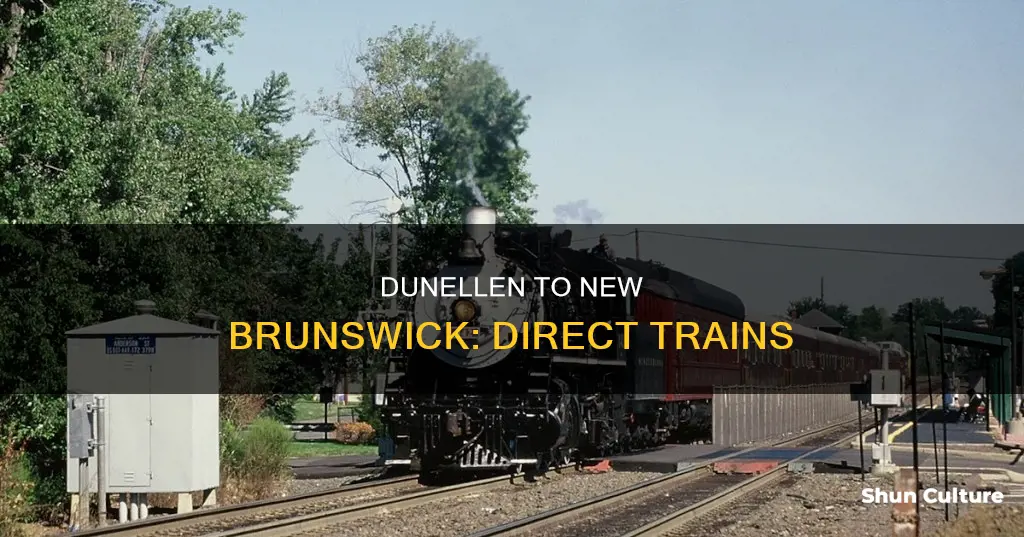 does dunellen train go to new brunswick nj