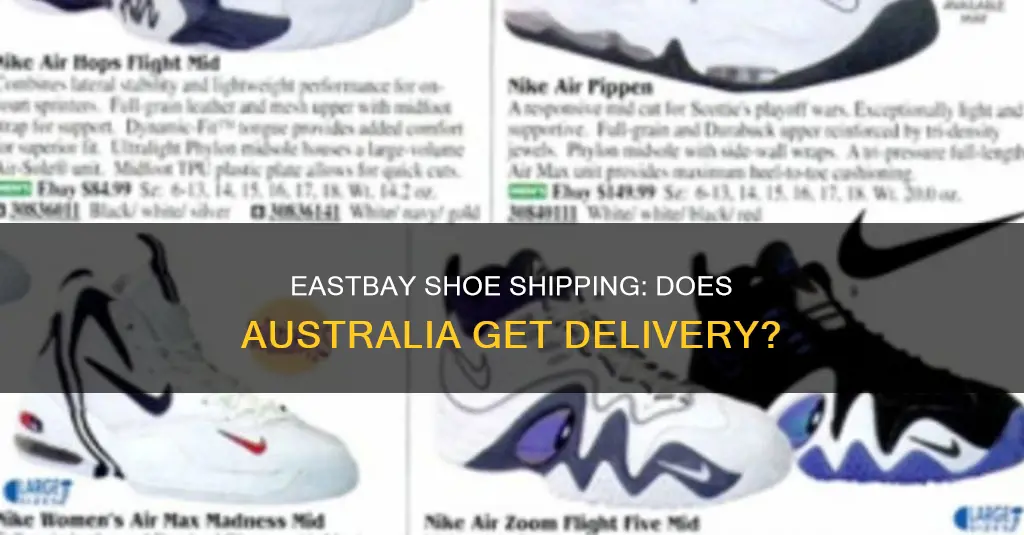 does eastbay ship shoes to australia