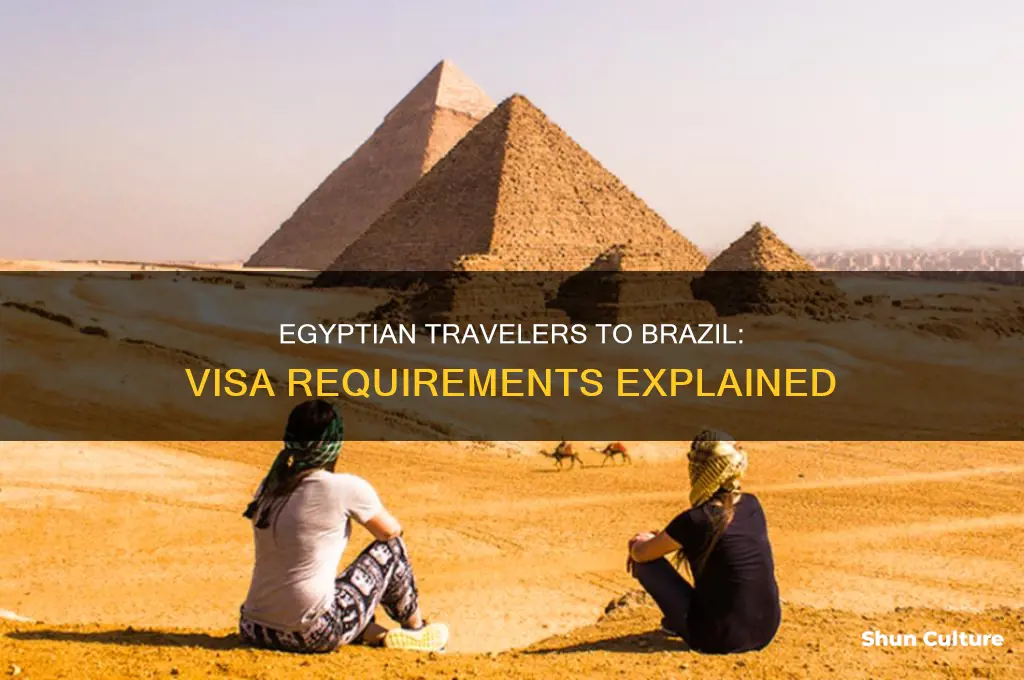 does egyptian need visa to brazil