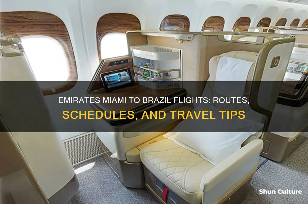 does emirates flight from miami to brazil