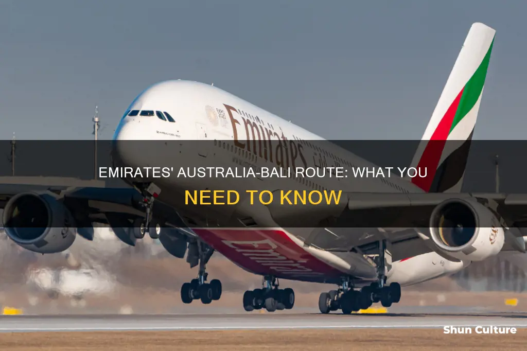 does emirates fly from australia to bali