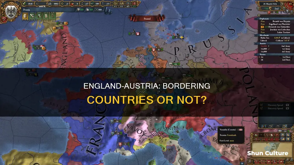 does england border austria