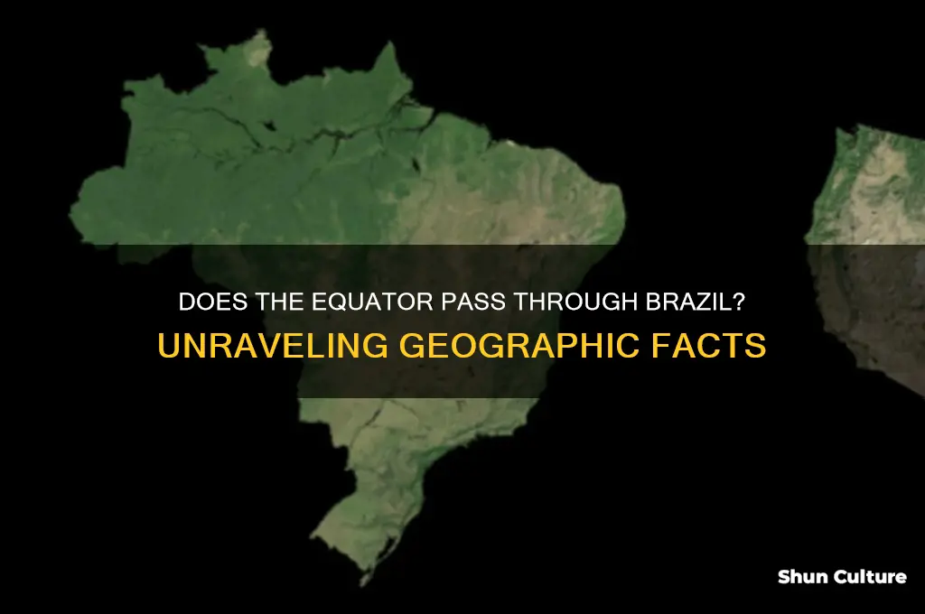 does equator pass through brazil