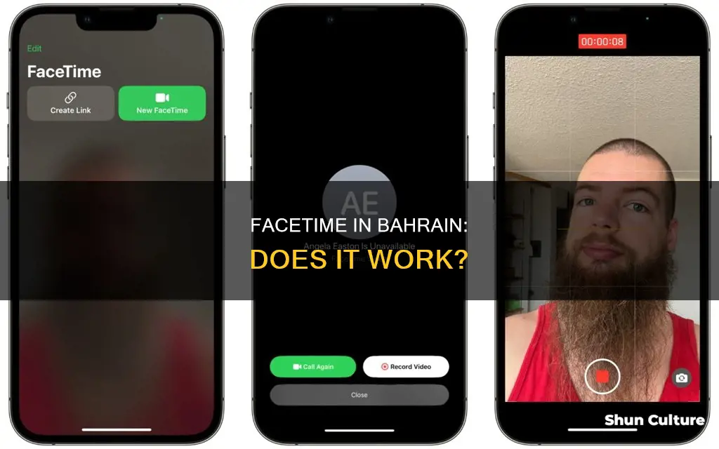 does facetime work in bahrain