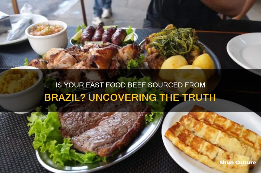 does fast food beef come from brazil