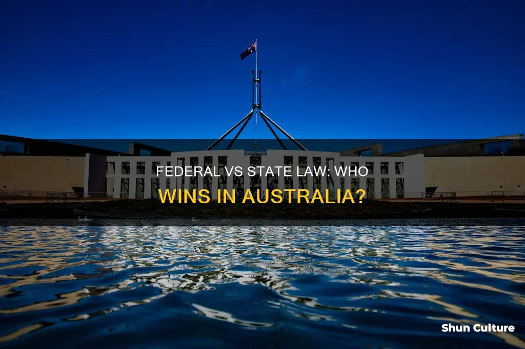 does federal law supercede state law in australia