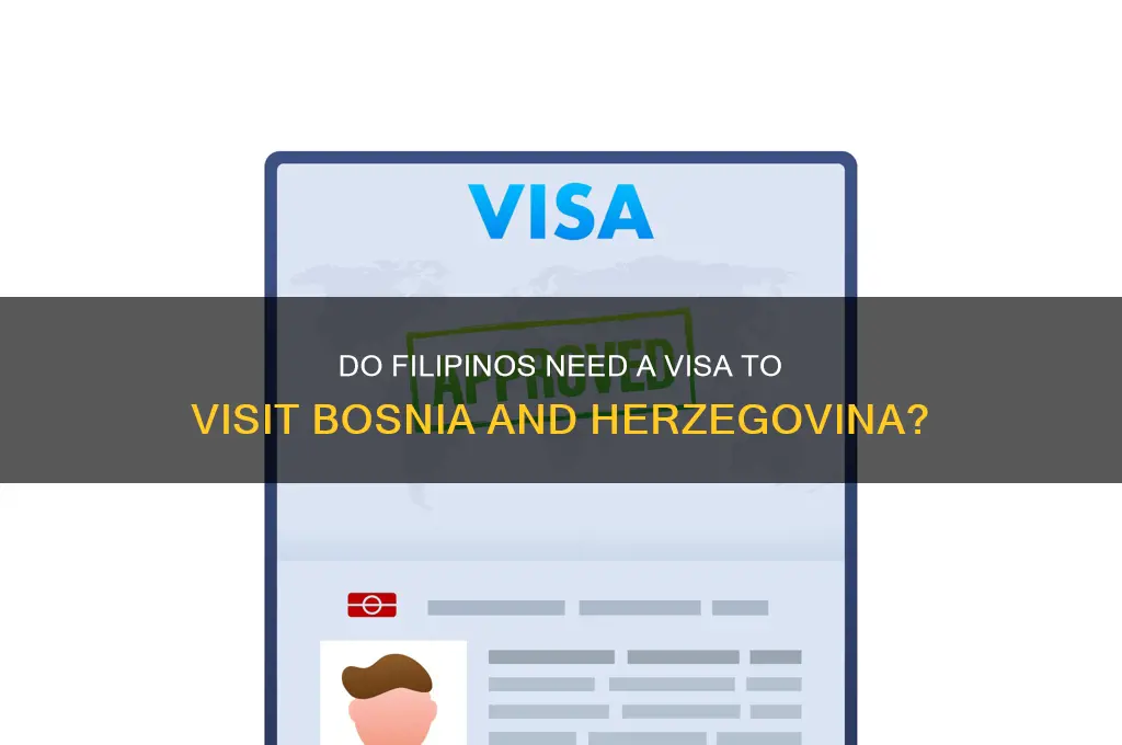 does filipino need visa to bosnia
