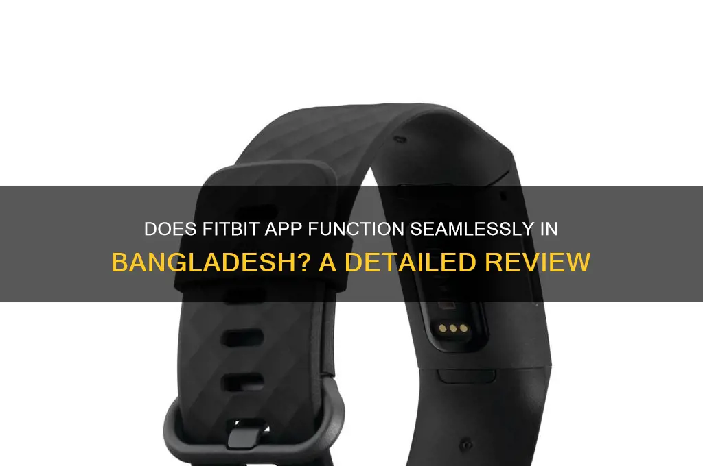 does fitbit app work in bangladesh