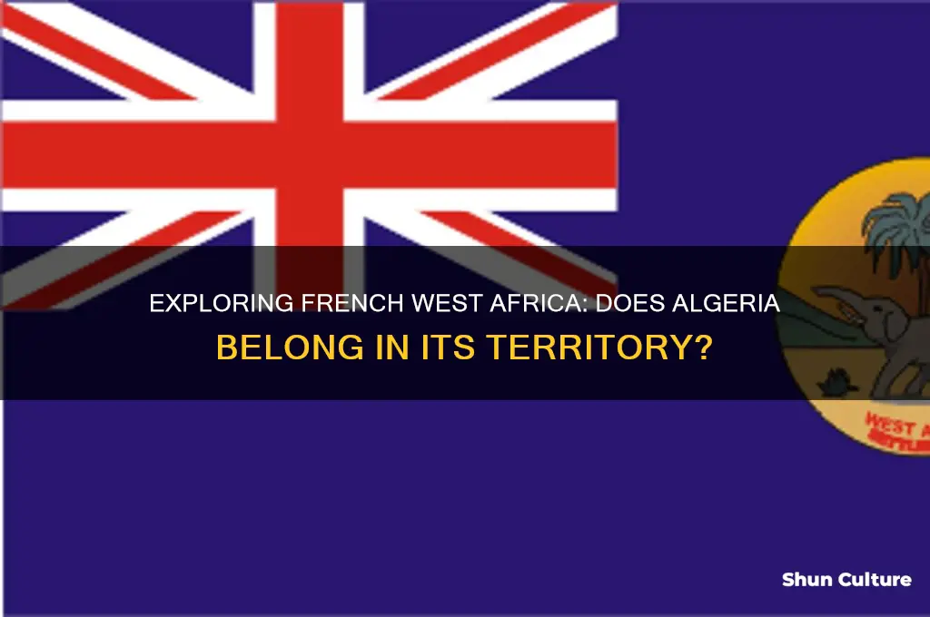 does french west africa include algeria