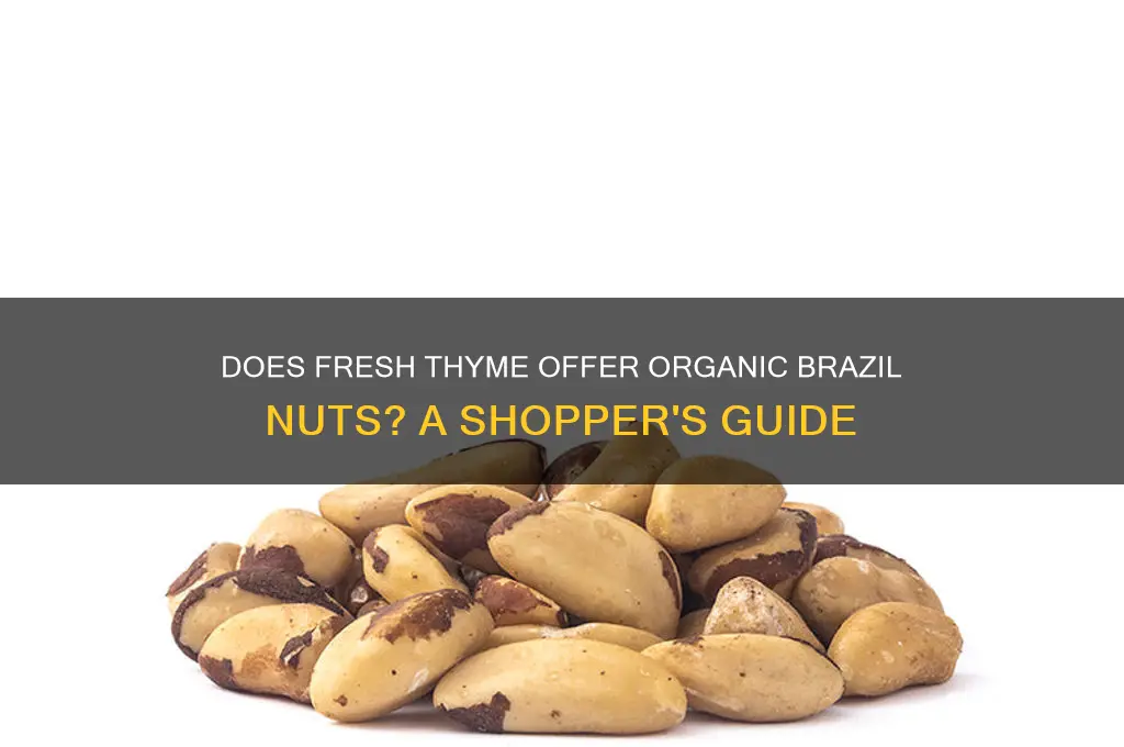 does fresh tyme sell organic brazil nuts