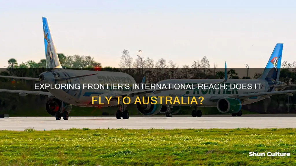 does frontier fly to australia