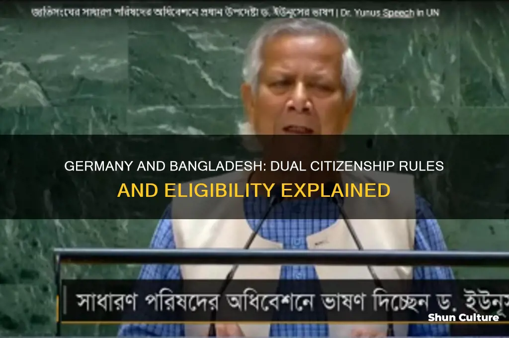 does germany allow dual citizenship with bangladesh