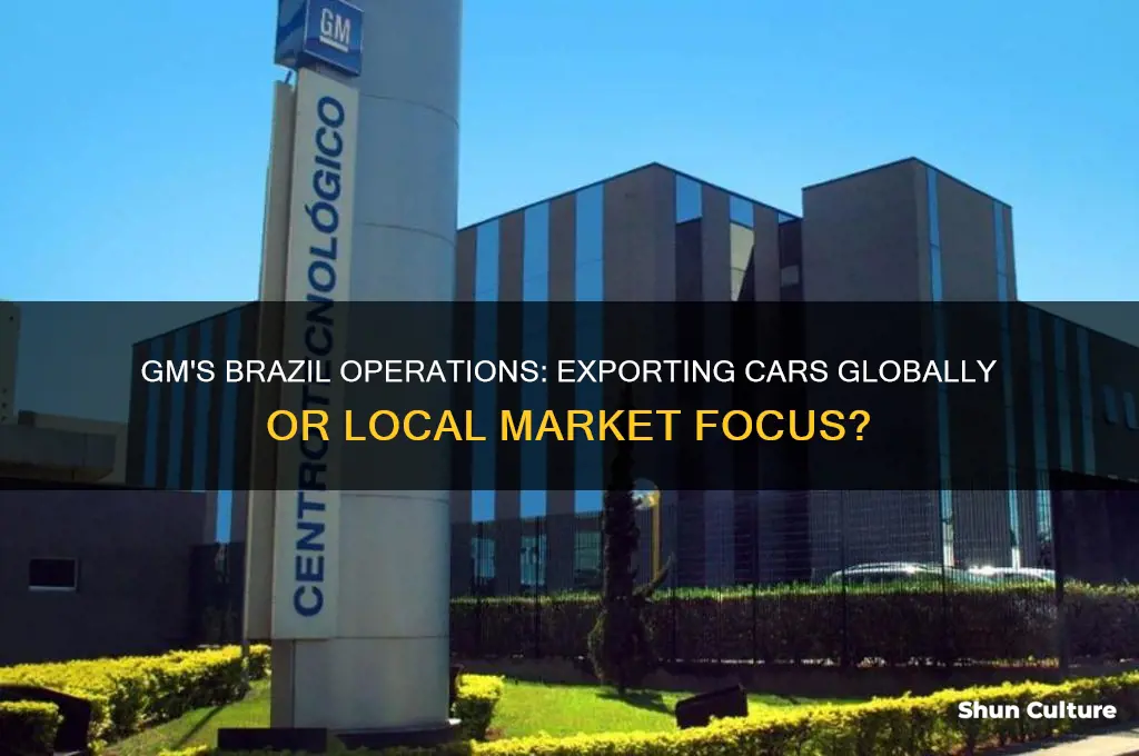 does gm export cars from brazil