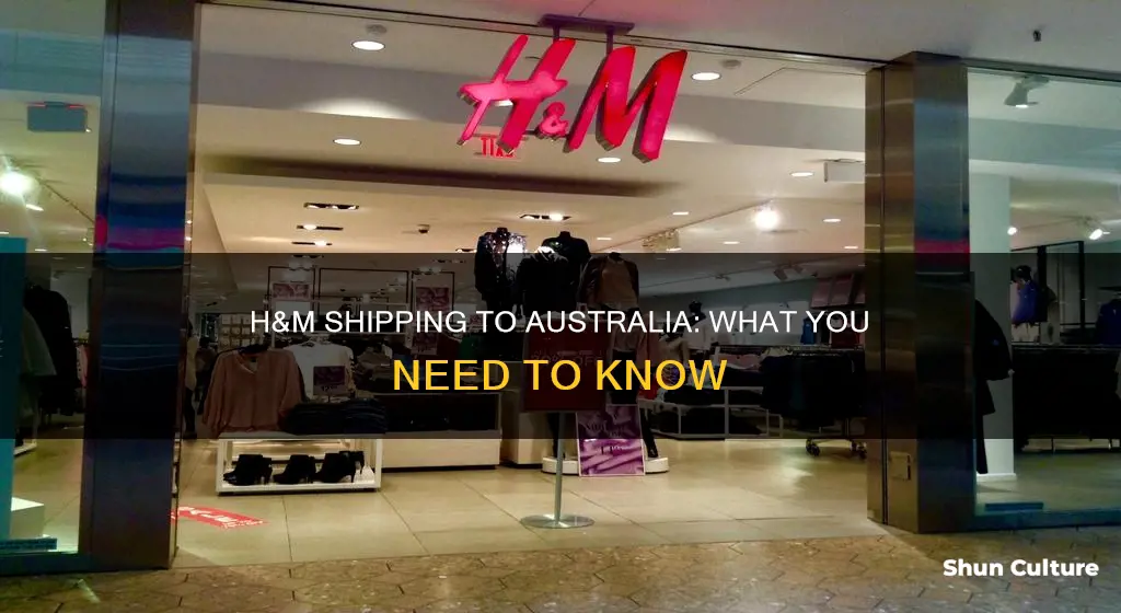 does h and m ship to australia