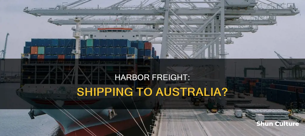 does harbor freight ship to australia