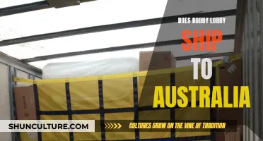 Hobby Lobby Shipping: Australia Availability