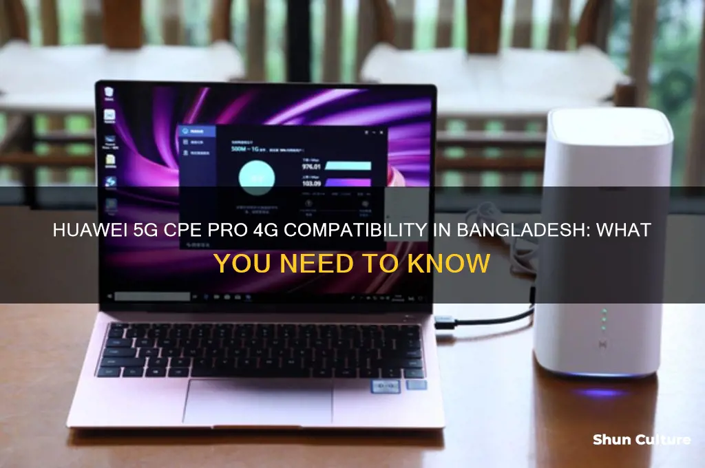 does huawei 5g cpe pro support 4g in bangladesh
