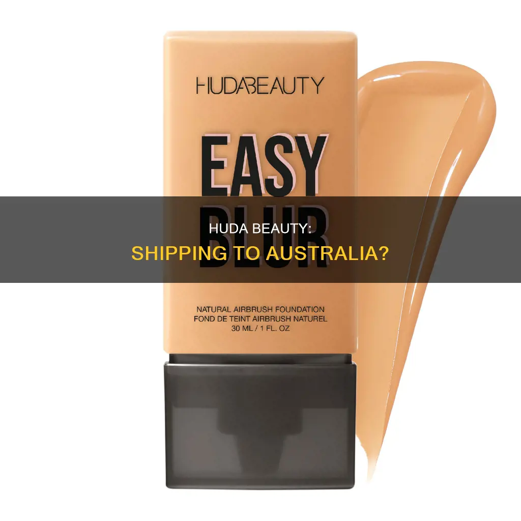 does huda beauty ship to australia
